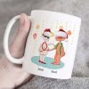 I Wanna Grow Old With You, Couple Gift, Personalized Mug, Old Couple Christmas Mug, Christmas Gift