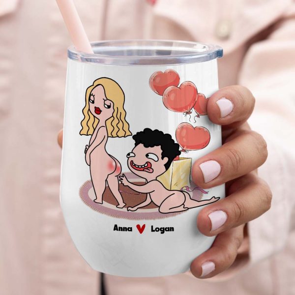 I Wanna See It Touch It, I Love Your Butt Personalized Mug, Funny Gift For Couple