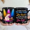 I Want To Be The First Thing You Touch - Personalized Couple Mug - Gift For Couple
