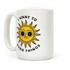 I Want to Burn Things (Scary Sun) Coffee Mug