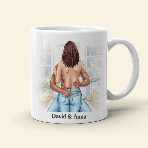 I Want To Forget My Name While I'm Busy Moaning Yours Personalized Couple Mug, Gift For Couple
