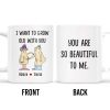 I Want to Grow Old with You, Beautiful Couple Design - Personalized Custom Coffee Mug - CPL172_MG