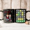 I Want To Grow Old With You Personalized Wordle Couple Mug, Gift For Couple