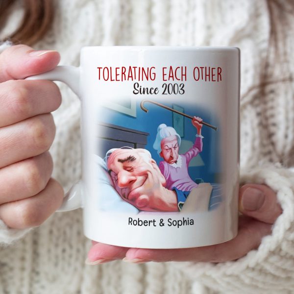 I Want To Hold your Hand At 80-Personalized Coffee Mug- Gift For Him/ Gift For Her- Couple Coffee Mug