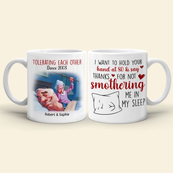 I Want To Hold your Hand At 80-Personalized Coffee Mug- Gift For Him/ Gift For Her- Couple Coffee Mug