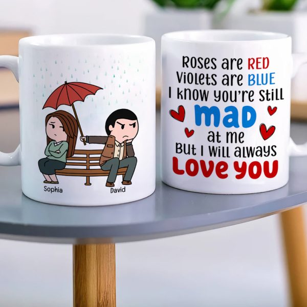 I Will Always Love You- Gift For Couple-Personalized Coffee Mug- Couple Coffee Mug