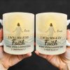 I Will Walk By Faith Even When I Cannot See, Ocean And Sunlight - Personalized Custom Coffee Mug - FTH052_MG
