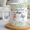 I Wish We Lived Closer Featuring Flowers and Butterfly - Personalized Custom Coffee Mug - BST539_MG