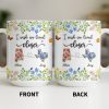 I Wish We Lived Closer Featuring Flowers and Butterfly - Personalized Custom Coffee Mug - BST539_MG