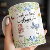 I Wish We Lived Closer Featuring Flowers and Butterfly - Personalized Custom Coffee Mug - BST539_MG