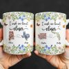 I Wish We Lived Closer Featuring Flowers and Butterfly - Personalized Custom Coffee Mug - BST539_MG