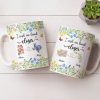 I Wish We Lived Closer Featuring Flowers and Butterfly - Personalized Custom Coffee Mug - BST539_MG