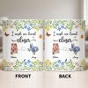 I Wish We Lived Closer Featuring Flowers and Butterfly - Personalized Custom Coffee Mug - BST539_MG