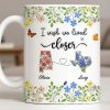 I Wish We Lived Closer Featuring Flowers and Butterfly - Personalized Custom Coffee Mug - BST539_MG