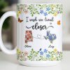 I Wish We Lived Closer Featuring Flowers and Butterfly - Personalized Custom Coffee Mug - BST539_MG