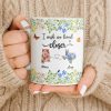 I Wish We Lived Closer Featuring Flowers and Butterfly - Personalized Custom Coffee Mug - BST539_MG