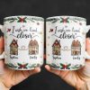 I Wish We Lived Closer, Houses And Hearts - Personalized Custom Coffee Mug - XMAS042_MG