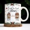 I Wish We Lived Closer, Houses And Hearts - Personalized Custom Coffee Mug - XMAS042_MG