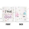 I Wish We Lived Closer With Daisy State Outlines - Personalized Custom Coffee Mug - BST049_MG