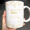 I Wish We Lived Closer With Flowers And Map Design - Personalized Custom Coffee Mug - BST181_MG