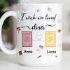 I Wish We Lived Closer With Post Stamp Design - Personalized Custom Coffee Mug - BST542_MG