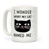 I Wonder What My Cat Named Me Coffee Mug