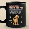 I Woof You, Now Gimme Treats - Dog Personalized Custom Black Mug - Gift For Pet Owners, Pet Lovers