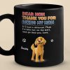 I Woof You, Now Gimme Treats - Dog Personalized Custom Black Mug - Gift For Pet Owners, Pet Lovers