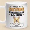 I Work For My Dog - Dog Personalized Custom Mug - Appreciation, Retirement Gift For Coworkers, Work Friends, Colleagues, Family Members, Pet Owners, Pet Lovers