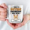 I Work For My Dog - Dog Personalized Custom Mug - Appreciation, Retirement Gift For Coworkers, Work Friends, Colleagues, Family Members, Pet Owners, Pet Lovers
