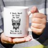 I Work Hard So My Cat Can Have a Better Life Coffee Mug Funny Cat Lover Gift for Cat Mom Women Friend