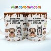 I Work Hard So My Dog Can Have A Better Life - 3D Inflated Effect Printed Mug, Personalized White Edge-to-Edge Mug
