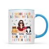 I Work Hard So That My Cat Can Have A Better Life Crazy Cat Moms Personalized Mug