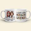 I Work With Absolute Legends, Personalized Coffee Mug, Gifts For Colleague