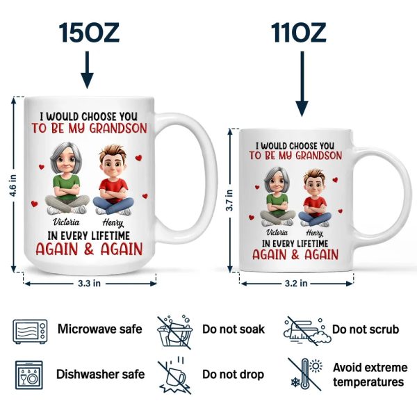 I Would Choose You To Be My Son Daughter In Every Lifetime - Personalized Mug