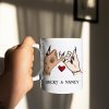 I Would Shank A Bitch For You Right In The Kidney, Personalized Witch Bestie White Mug, Halloween Gift for Friends