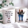 I'd Punch A Bitch For You Besties Best Friend Gift Cup, Friendship Personalized Mug