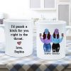 I'd Punch A Bitch For You Gift For Besties Cool Best Friends Friendship Cup Personalized Mug