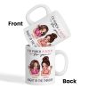 I'd Punch A Bitch For You Sassy Besties Personalized Mug, Funny Galentine's Day Gift For Best Friends, BFF