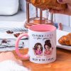 I'd Punch A Bitch For You Sassy Besties Personalized Mug, Funny Galentine's Day Gift For Best Friends, BFF