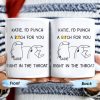I'd Punch A B*tch for You Right in the Throat Coffee Mug - Personalized Custom Coffee Mug - COL056_MG