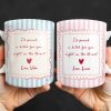 I'd Punch A B*tch For You Right In The Throat Heart Design - Personalized Custom Coffee Mug - BST534_MG
