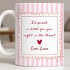 I'd Punch A B*tch For You Right In The Throat Heart Design - Personalized Custom Coffee Mug - BST534_MG