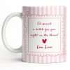 I'd Punch A B*tch For You Right In The Throat Heart Design - Personalized Custom Coffee Mug - BST534_MG