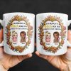 I'd Punch A B*tch For You With Roses And Golden Frame - Personalized Custom Coffee Mug - BST462_MG