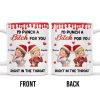 I'd Punch A [Name] For You, Santa Hats And Love Hearts Design - Personalized Custom Coffee Mug - BST458_MG