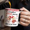 I'd Punch A [Name] For You, Santa Hats And Love Hearts Design - Personalized Custom Coffee Mug - BST458_MG