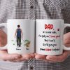 I'd Tell You I Love You, Dad Mom Pet Lover Personalized Coffee Mug White Mug, Gift For Dad Mom