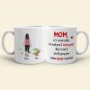 I'd Tell You I Love You, Dad Mom Pet Lover Personalized Coffee Mug White Mug, Gift For Dad Mom