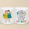 I'd Walk Through Fire For You - Bestie Personalized Custom Mug - Gift For Best Friends, BFF, Sisters